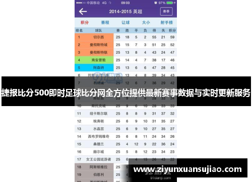 捷报比分500即时足球比分网全方位提供最新赛事数据与实时更新服务